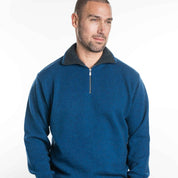 Zip Collar Sweater Merino Possum