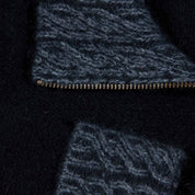 KORU MERINO POSSUM 2 tone zip CARDIGAN