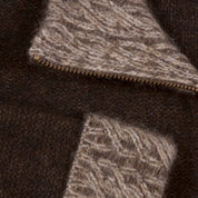 KORU MERINO POSSUM 2 tone zip CARDIGAN