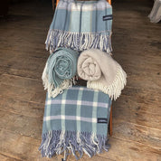 small herringbone check LUXURY LAMBSWOOL BLANKETS