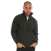 KORU MERINO POSSUM zip neck SWEATER