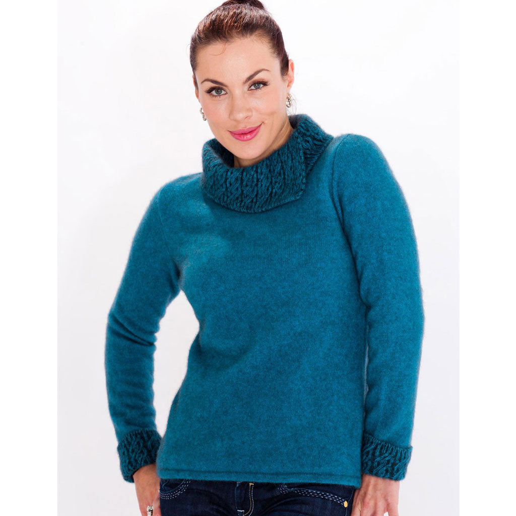 KORU MERINO POSSUM 2 tone SWEATER