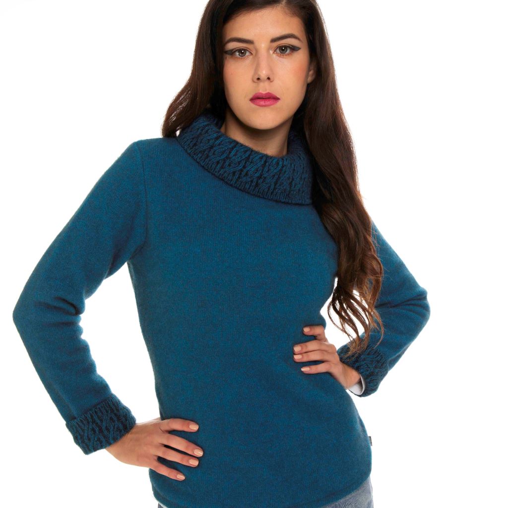 KORU MERINO POSSUM 2 tone SWEATER