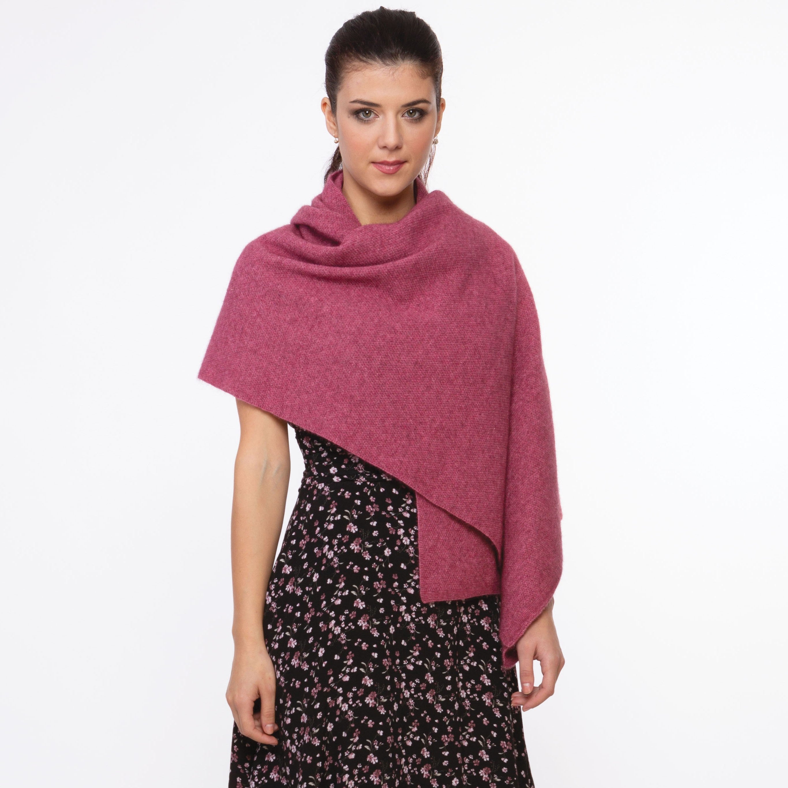 KORU MERINO POSSUM lightweight MOSS STITCH WRAP