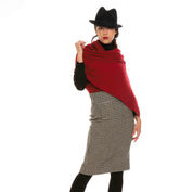 KORU MERINO POSSUM lightweight MOSS STITCH WRAP