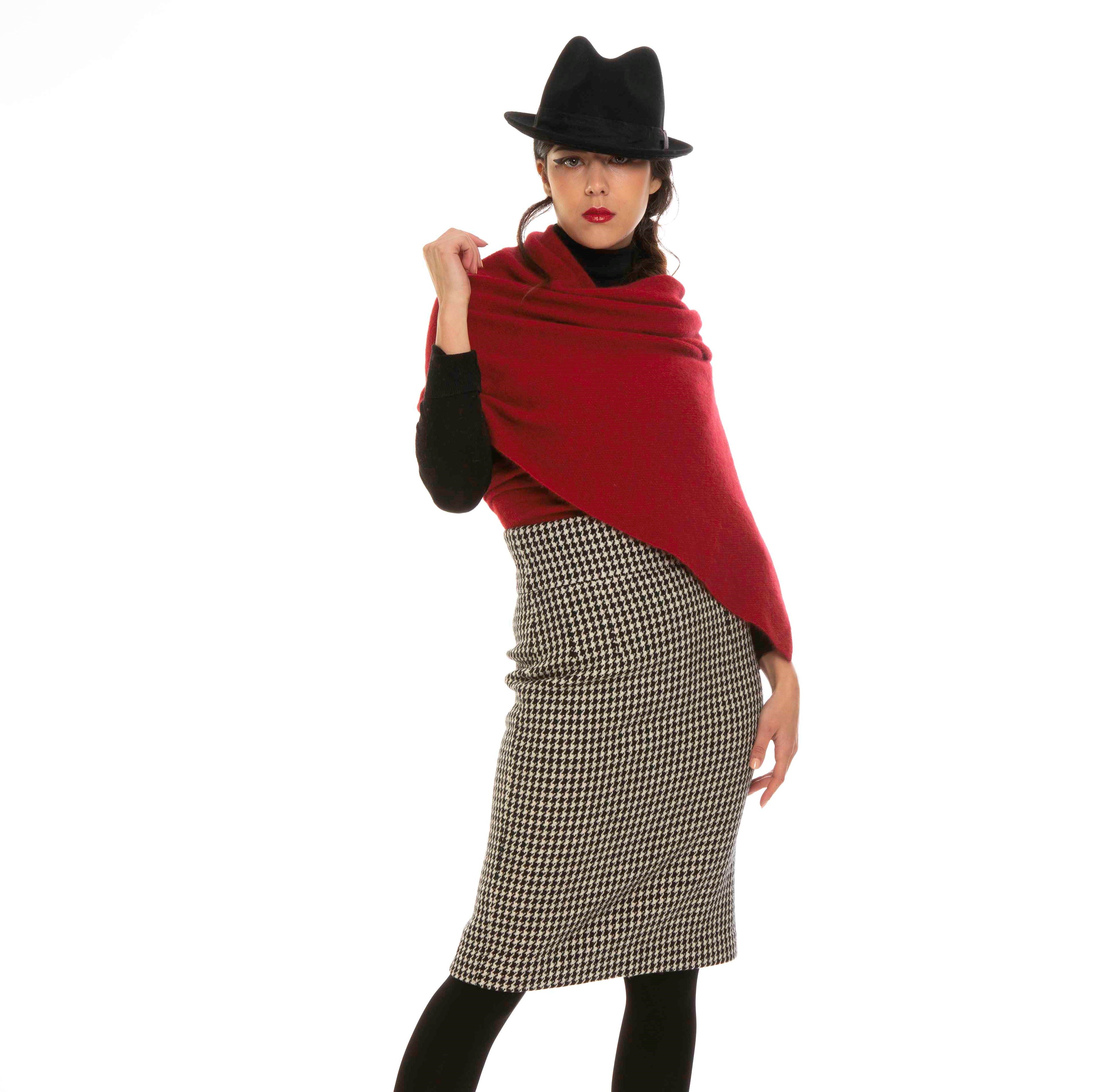 KORU MERINO POSSUM lightweight MOSS STITCH WRAP