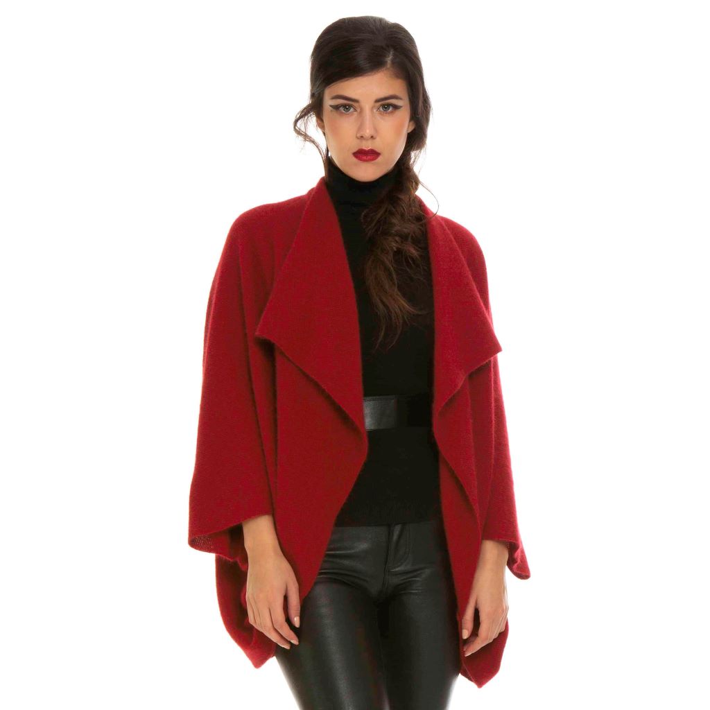 KORU MERINO POSSUM moss stitch SHRUG