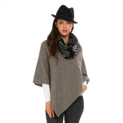 Moss Stitch Poncho merino Possum