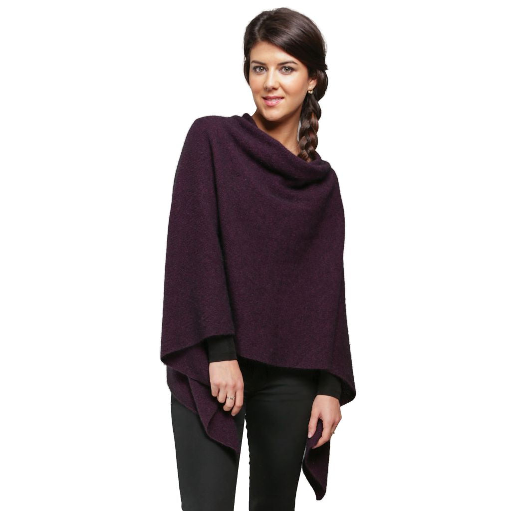 KURO MERINO POSSUM two way PONCHO