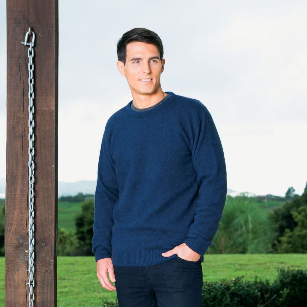 KORU MERINO POSSUM crew neck SWEATER