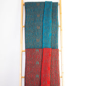 KORU MERINO POSSUM patterned THROW