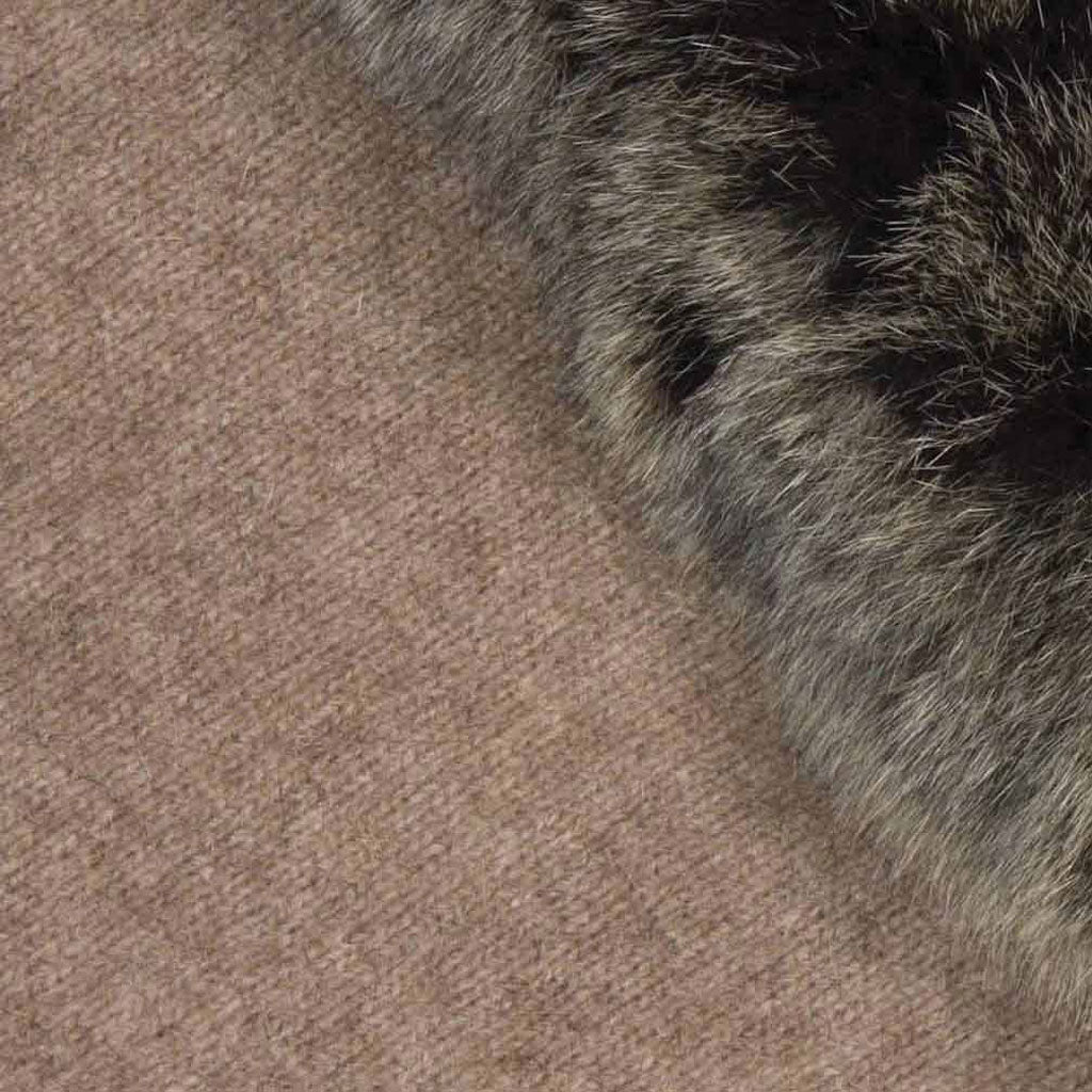 KORU MERINO POSSUM fur trim BEANIE