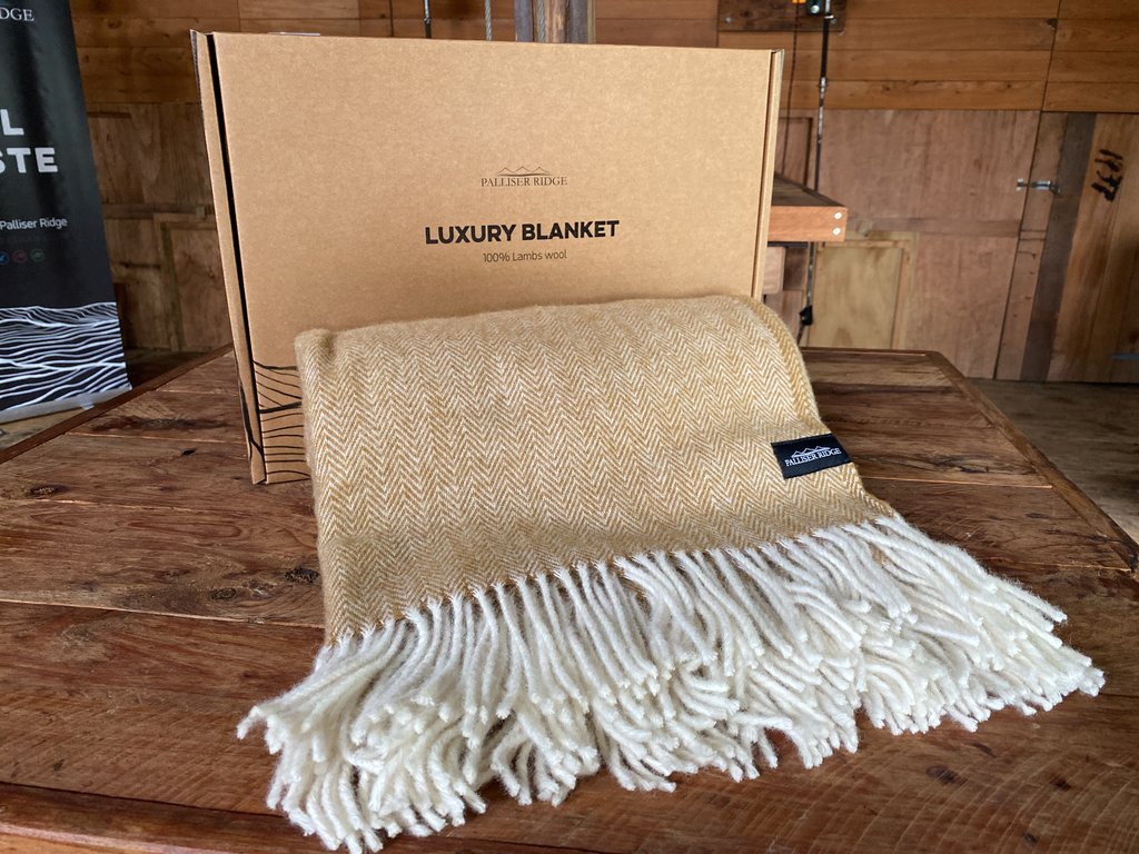 plain herringbone LUXURY LAMBSWOOL BLANKETS