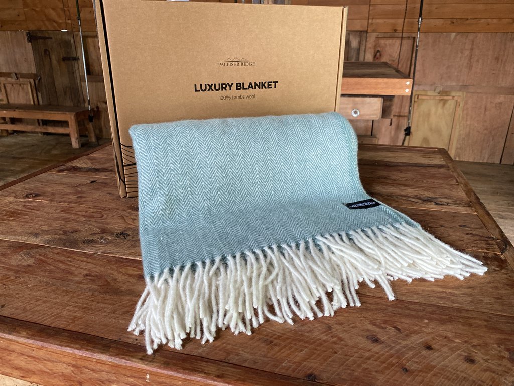 plain herringbone LUXURY LAMBSWOOL BLANKETS