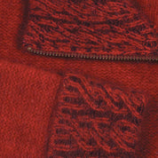 KORU MERINO POSSUM 2 tone zip CARDIGAN