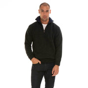 KORU MERINO POSSUM trilogy MENS ZIP COLLAR SWEATER