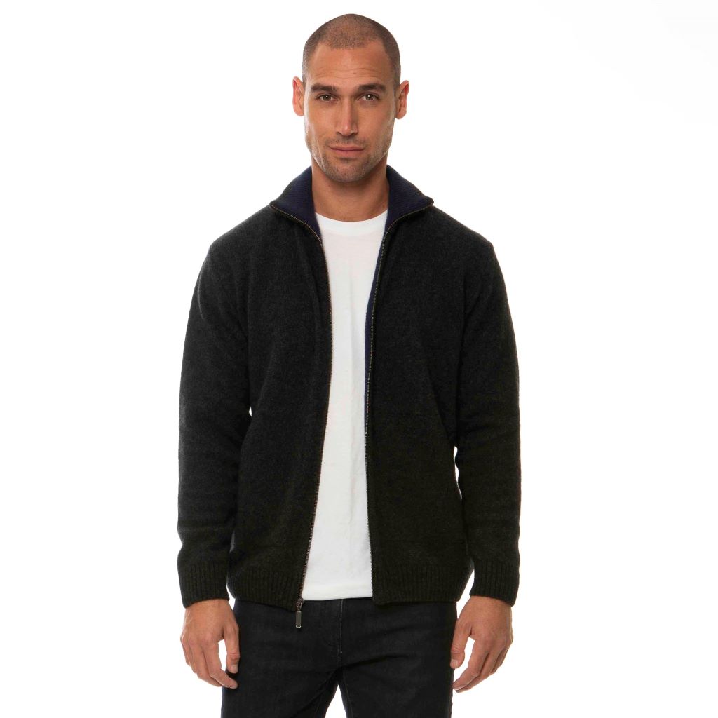 KORU MERINO POSSUM trilogy ZIP JACKET WITH POCKETS