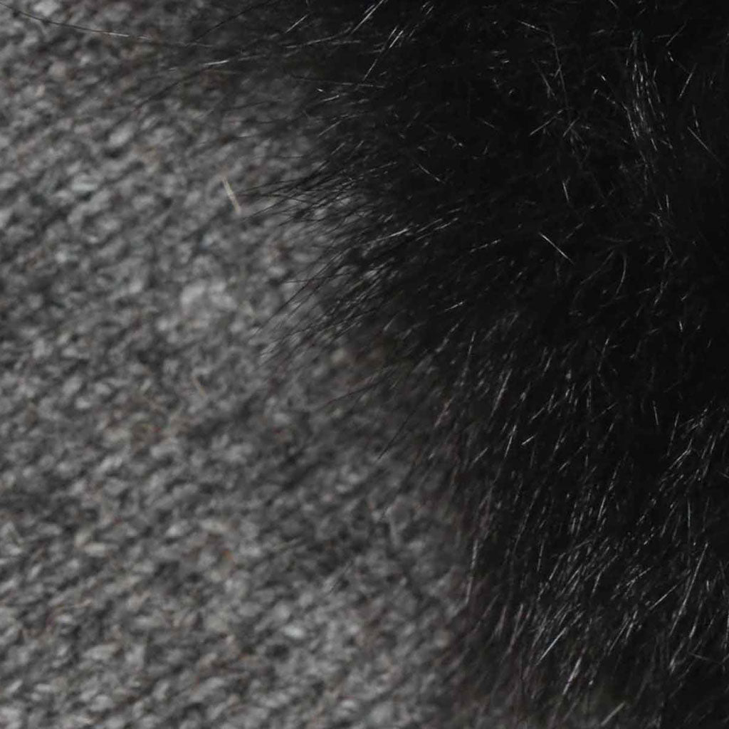 KORU MERINO POSSUM fur pompom BEANIE and SCARF