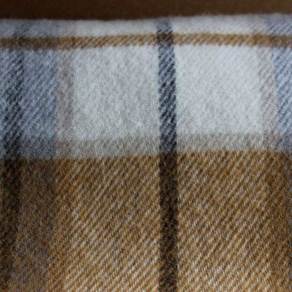 large twill check LUXURY LAMBSWOOL BLANKETS