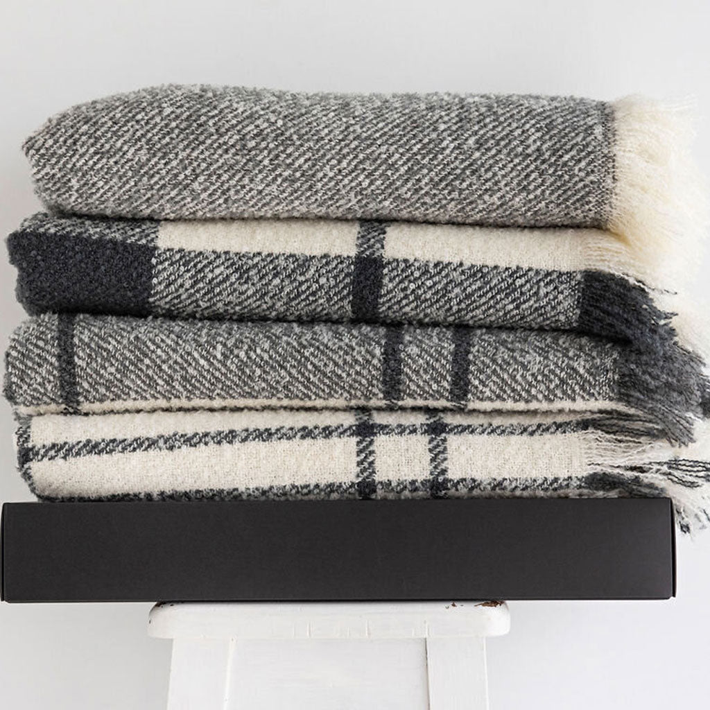 WOOL TWILL THROWS