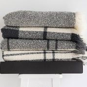 WOOL TWILL THROWS