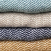 plain herringbone LUXURY LAMBSWOOL BLANKETS
